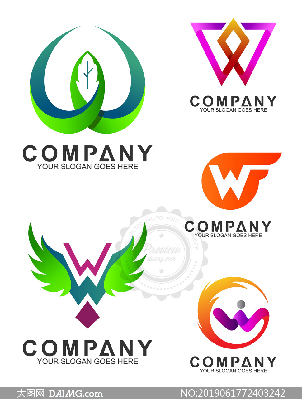 W字母標(biāo)志設(shè)計(jì) 從素材到插畫的創(chuàng)意視覺之旅